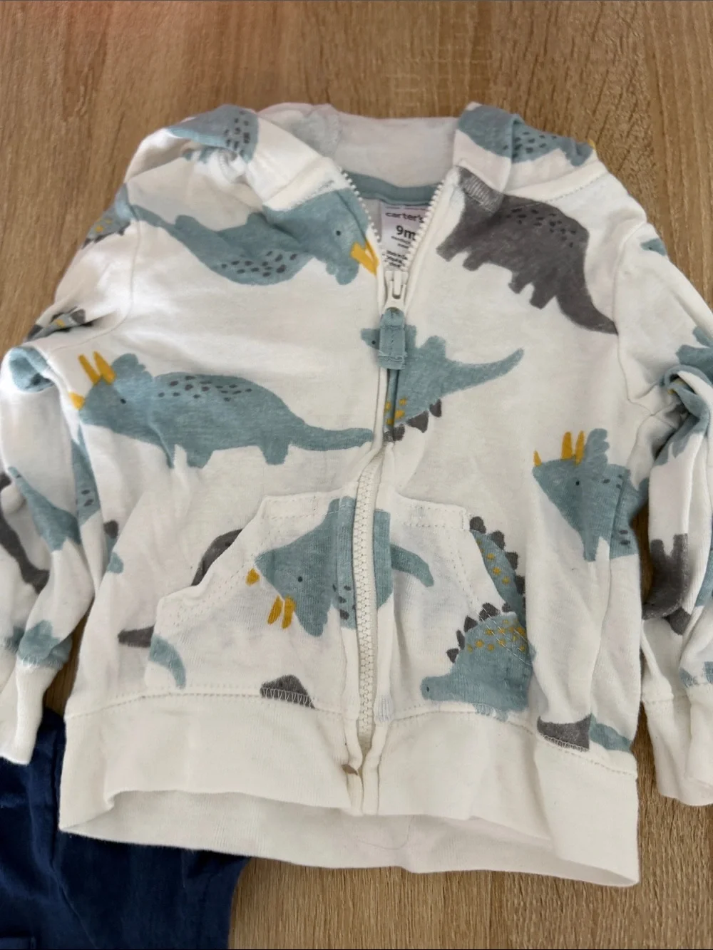 Carter's Gray Turkey Graphic Long-Sleeve Top with Orange Accents